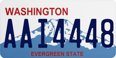 WA license plate AAI4448