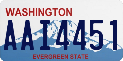 WA license plate AAI4451