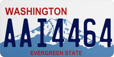 WA license plate AAI4464