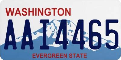 WA license plate AAI4465