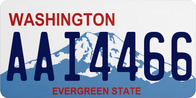 WA license plate AAI4466