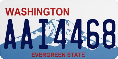 WA license plate AAI4468