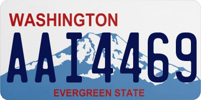 WA license plate AAI4469