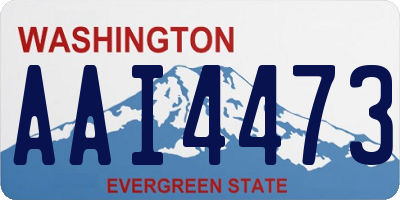 WA license plate AAI4473