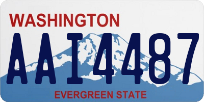 WA license plate AAI4487