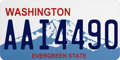 WA license plate AAI4490