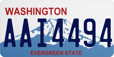 WA license plate AAI4494