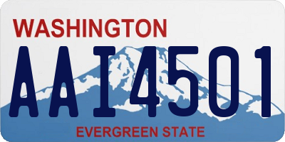 WA license plate AAI4501
