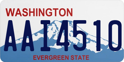WA license plate AAI4510