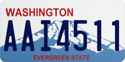 WA license plate AAI4511