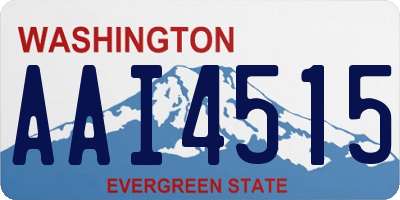 WA license plate AAI4515