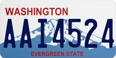 WA license plate AAI4524