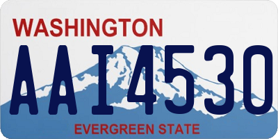 WA license plate AAI4530