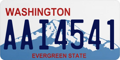 WA license plate AAI4541