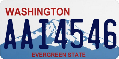 WA license plate AAI4546