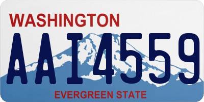 WA license plate AAI4559