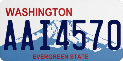 WA license plate AAI4570