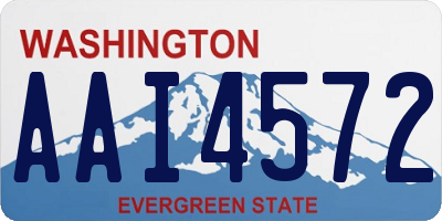 WA license plate AAI4572