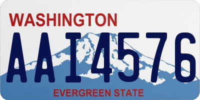 WA license plate AAI4576