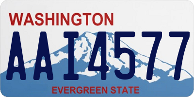 WA license plate AAI4577