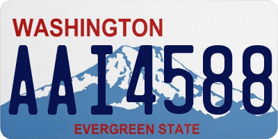 WA license plate AAI4588