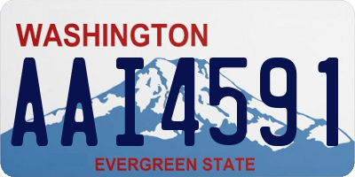 WA license plate AAI4591