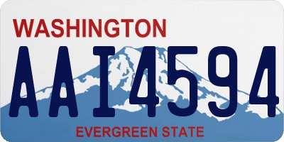 WA license plate AAI4594