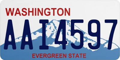 WA license plate AAI4597