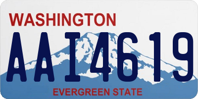 WA license plate AAI4619