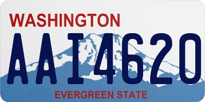 WA license plate AAI4620