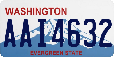 WA license plate AAI4632