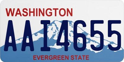 WA license plate AAI4655