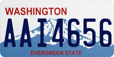 WA license plate AAI4656