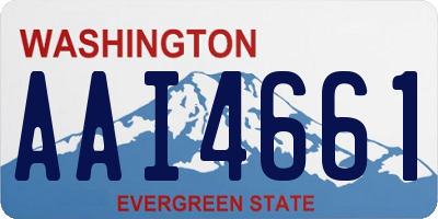 WA license plate AAI4661