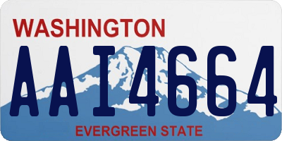 WA license plate AAI4664