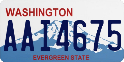 WA license plate AAI4675