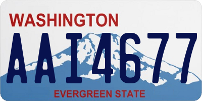 WA license plate AAI4677