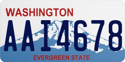 WA license plate AAI4678