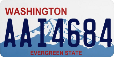 WA license plate AAI4684