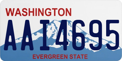 WA license plate AAI4695