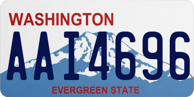 WA license plate AAI4696