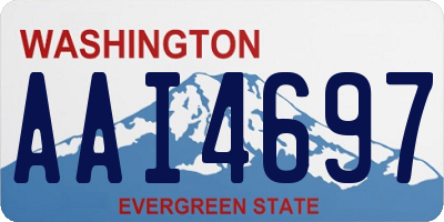 WA license plate AAI4697