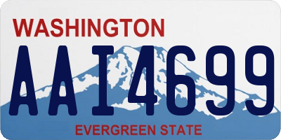 WA license plate AAI4699