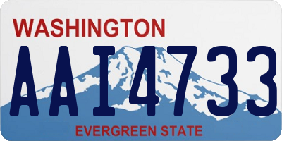 WA license plate AAI4733