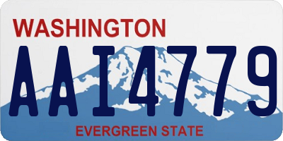 WA license plate AAI4779