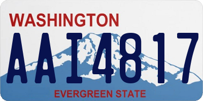 WA license plate AAI4817