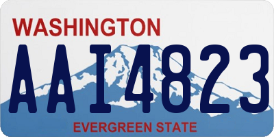WA license plate AAI4823