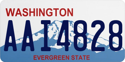 WA license plate AAI4828