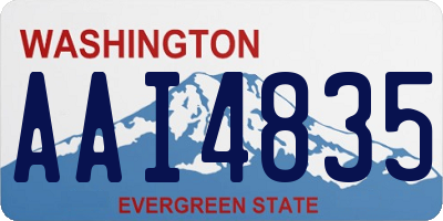 WA license plate AAI4835