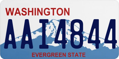 WA license plate AAI4844